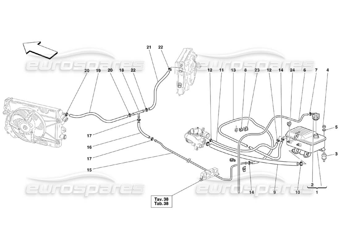 Ferrari 360 Challenge Stradale Nourice Diagrama de piezas
