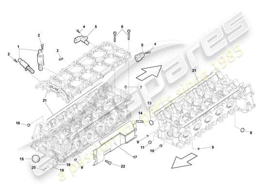 a part diagram from the Lamborghini Gallardo Coupe (2007) parts catalogue