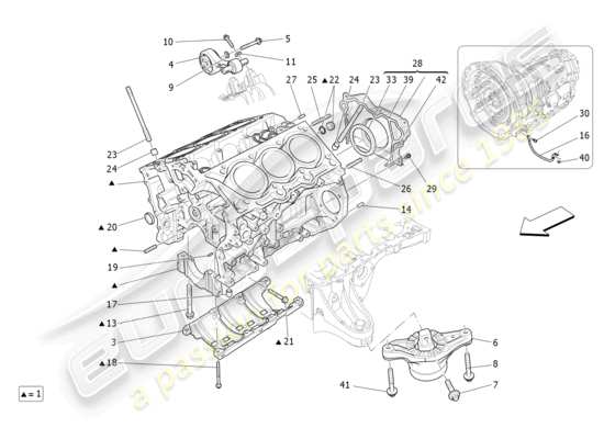 a part diagram from the Maserati Levante Modena S (2022) parts catalogue