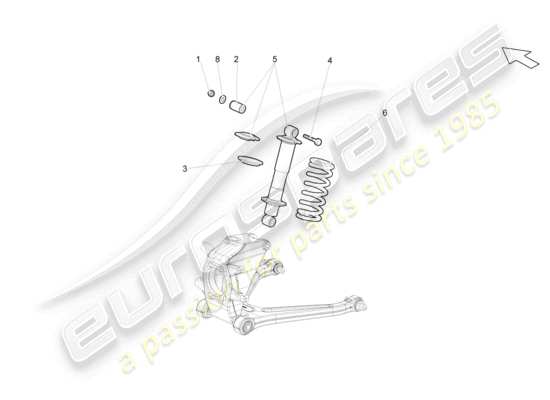 a part diagram from the Lamborghini Superleggera (2008) parts catalogue