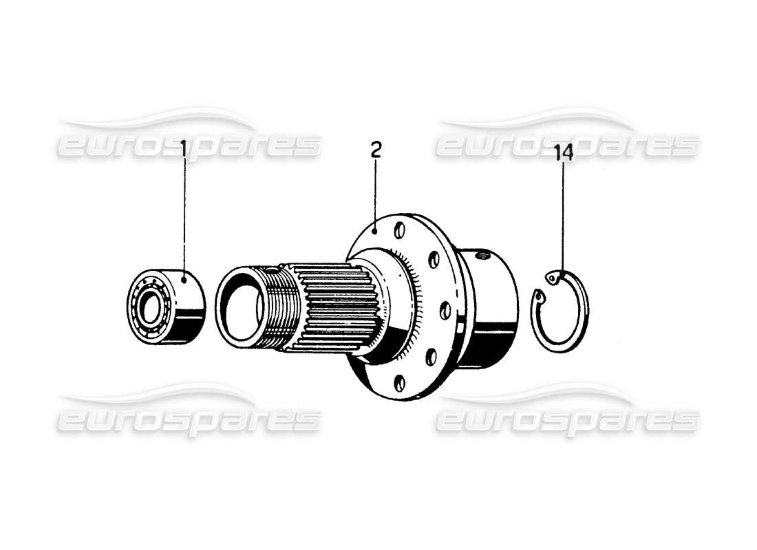 Ferrari 275 GTB/GTS 2 cam Rear Brake Discs & Clutch Master Cylinder - Left Hand Drive Diagrama de piezas