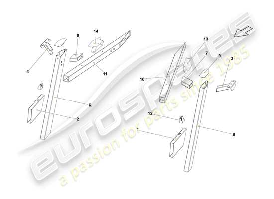 a part diagram from the Lamborghini LP570-4 SL (2013) parts catalogue