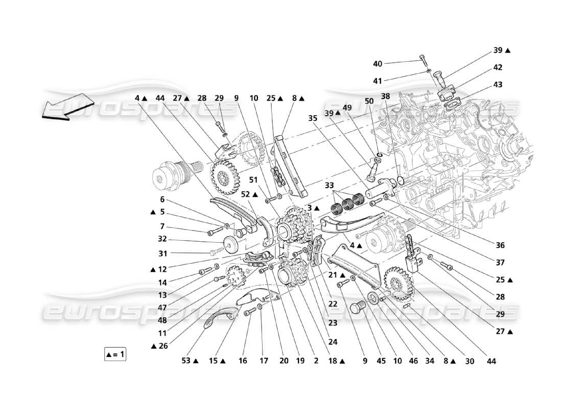 Maserati QTP. (2003) 4.2 MOMENTO Diagrama de piezas