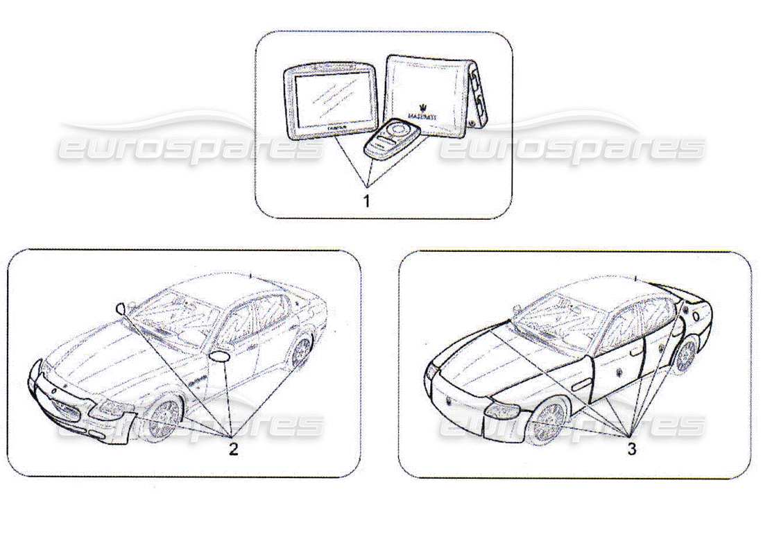 Maserati QTP. (2010) 4.2 Accesorios posventa Diagrama de piezas