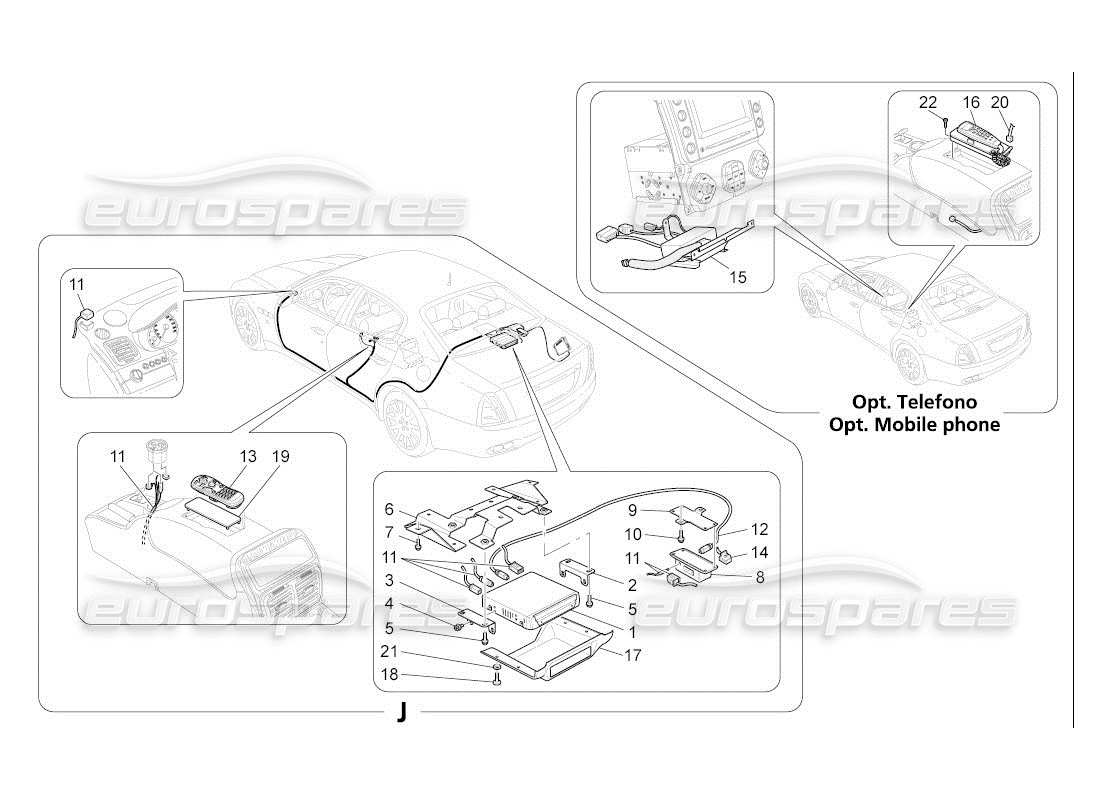 Maserati QTP. (2007) 4.2 auto SISTEMA DE TI Diagrama de piezas