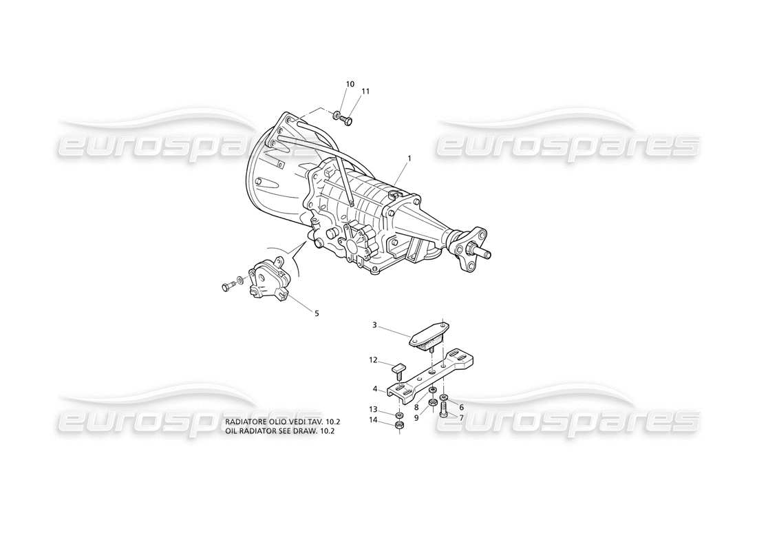 Maserati QTP V6 Evoluzione Transmisión automática Diagrama de piezas