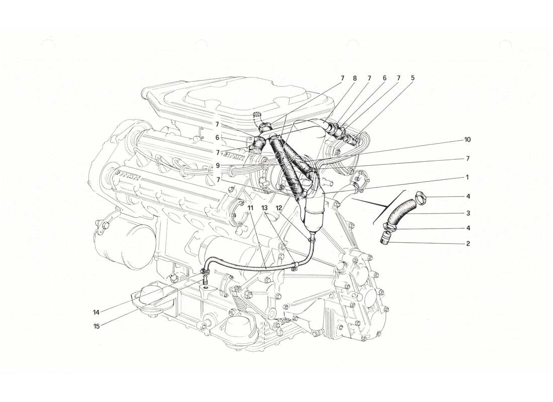 Ferrari 208 GTB GTS Golpe - Por sistema Diagrama de piezas