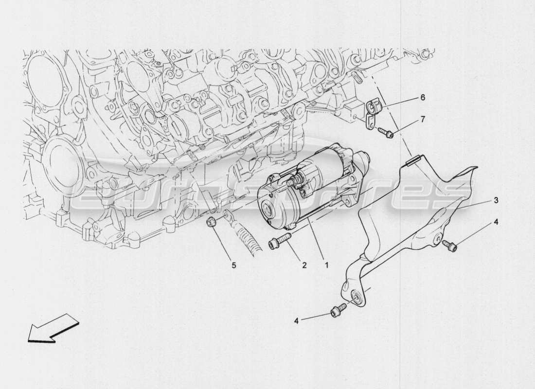 Maserati QTP. V8 3.8 530bhp Auto 2015 Control electrónico: encendido Diagrama de piezas