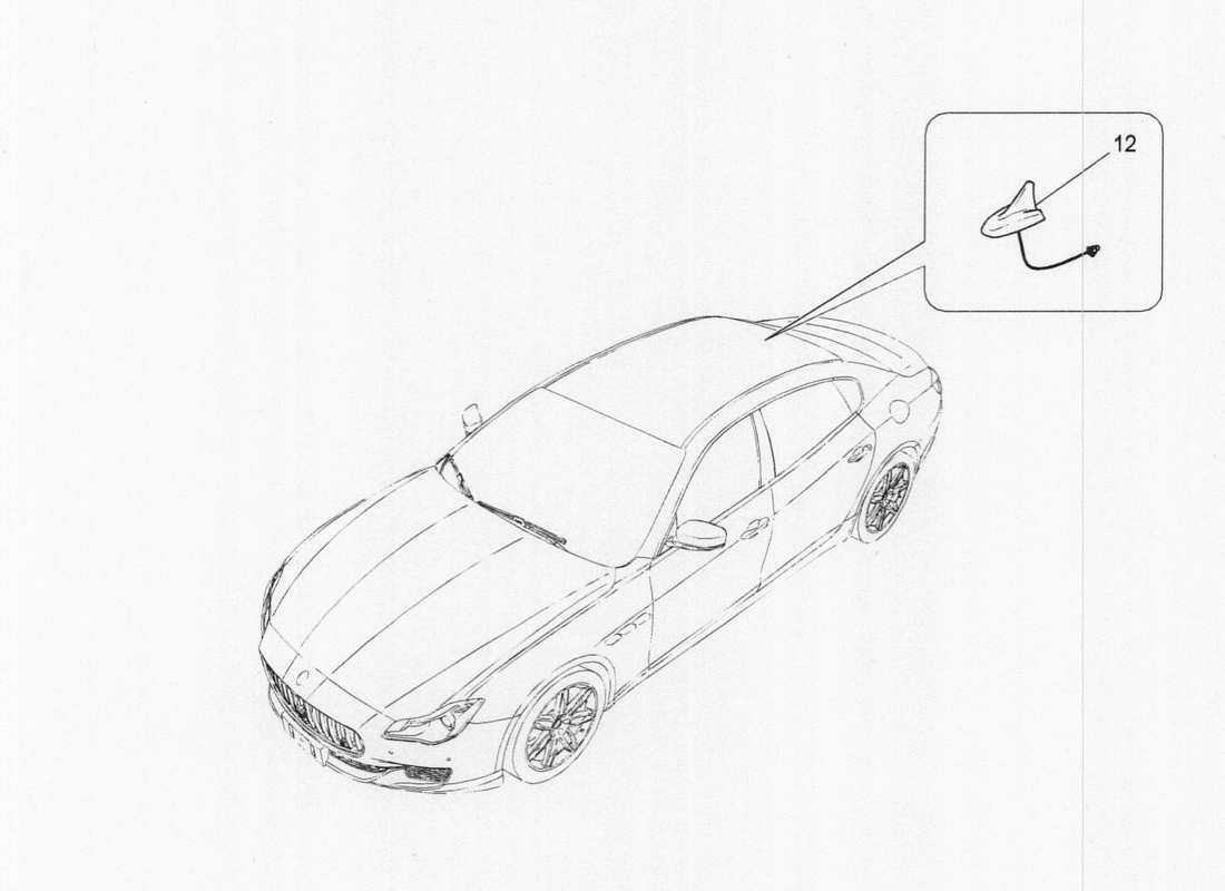 Maserati QTP. V6 3.0 TDS 275bhp 2017 SISTEMA DE RECEPCIÓN Y CONEXIÓN Diagrama de piezas