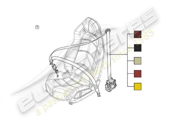 a part diagram from the Lamborghini Huracan Evo Coupe (Accessories) parts catalogue
