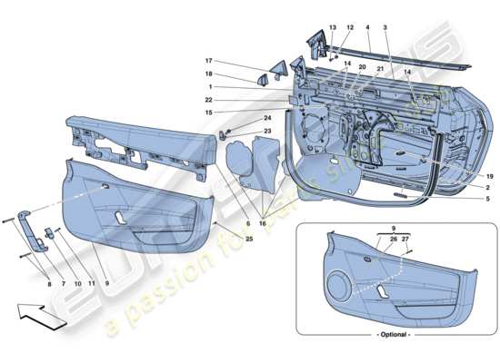 a part diagram from the Ferrari 458 Speciale (Europe) parts catalogue