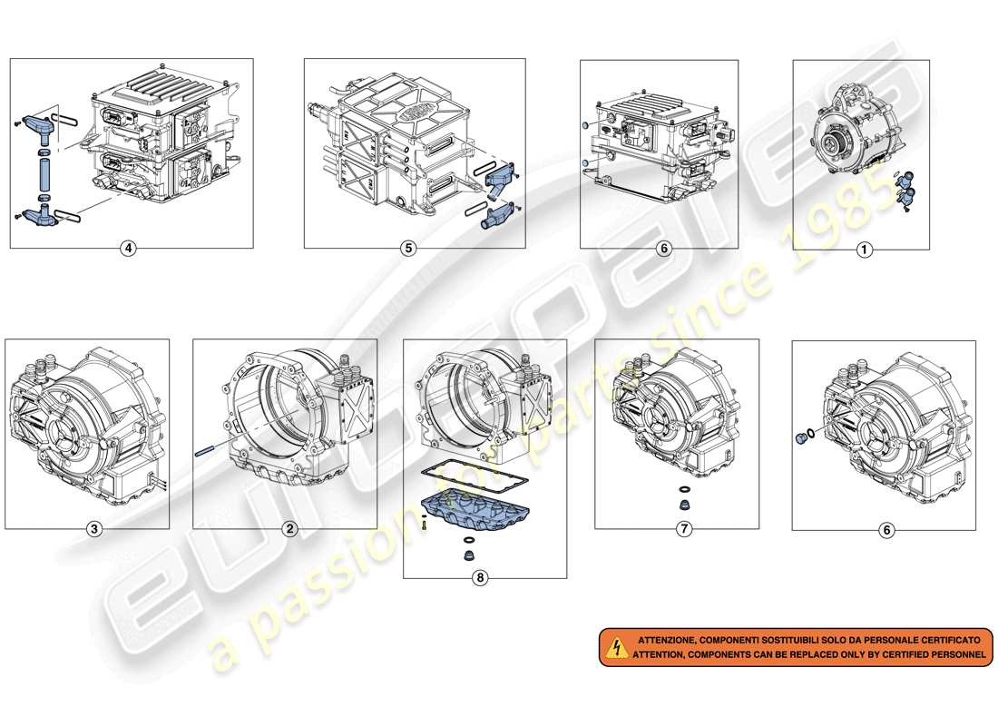 Ferrari LaFerrari Aperta (EE. UU.) INVERTER-ME1-ME2 KIT DE REPARACIÓN Diagrama de piezas