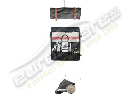 a part diagram from the Porsche Classic accessories (2006) parts catalogue