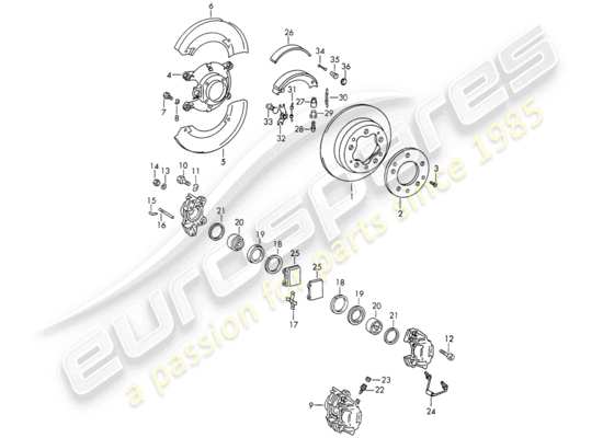 a part diagram from the Porsche 911/912 parts catalogue