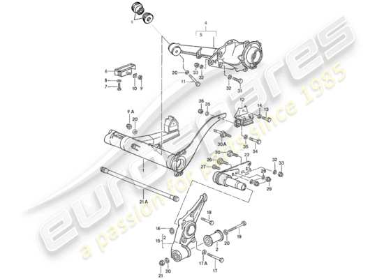 a part diagram from the Porsche 924S (1987) parts catalogue