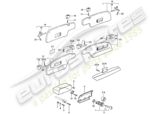 a part diagram from the Porsche 964 (1992) parts catalogue