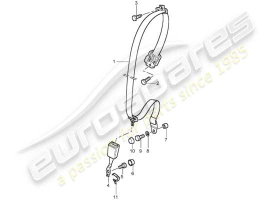 a part diagram from the Porsche 996 T/GT2 (2004) parts catalogue