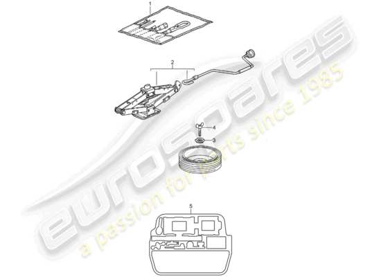 a part diagram from the Porsche 996 T/GT2 (2005) parts catalogue