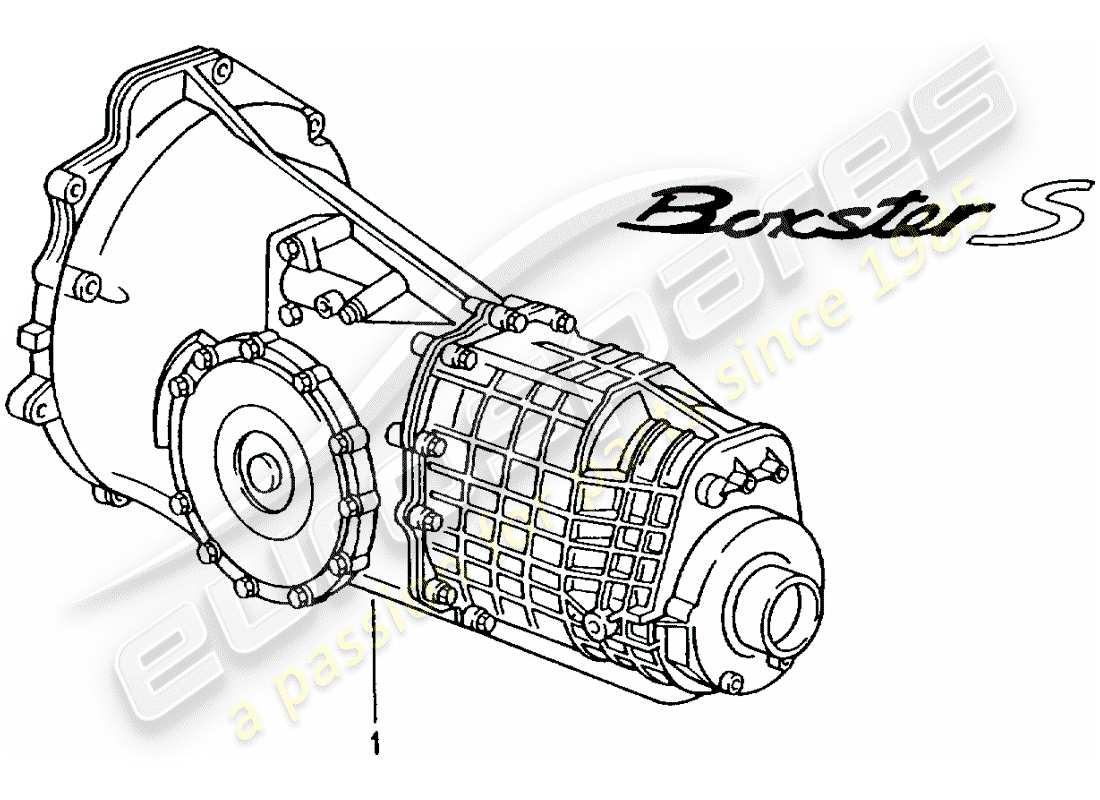 Porsche Boxster 986 (1997) 6 TRANSMISIÓN MANUAL DE VELOCIDAD - - D - MJ 2000>> Diagrama de piezas