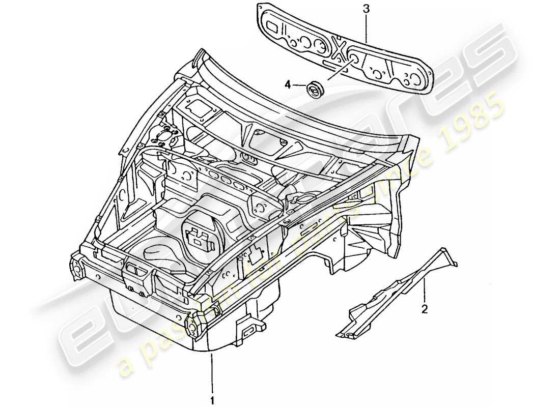 Porsche Boxster 986 (1997) Interfaz Diagrama de piezas