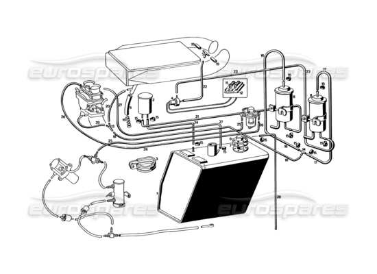 a part diagram from the Maserati Bora (USA Variants) parts catalogue