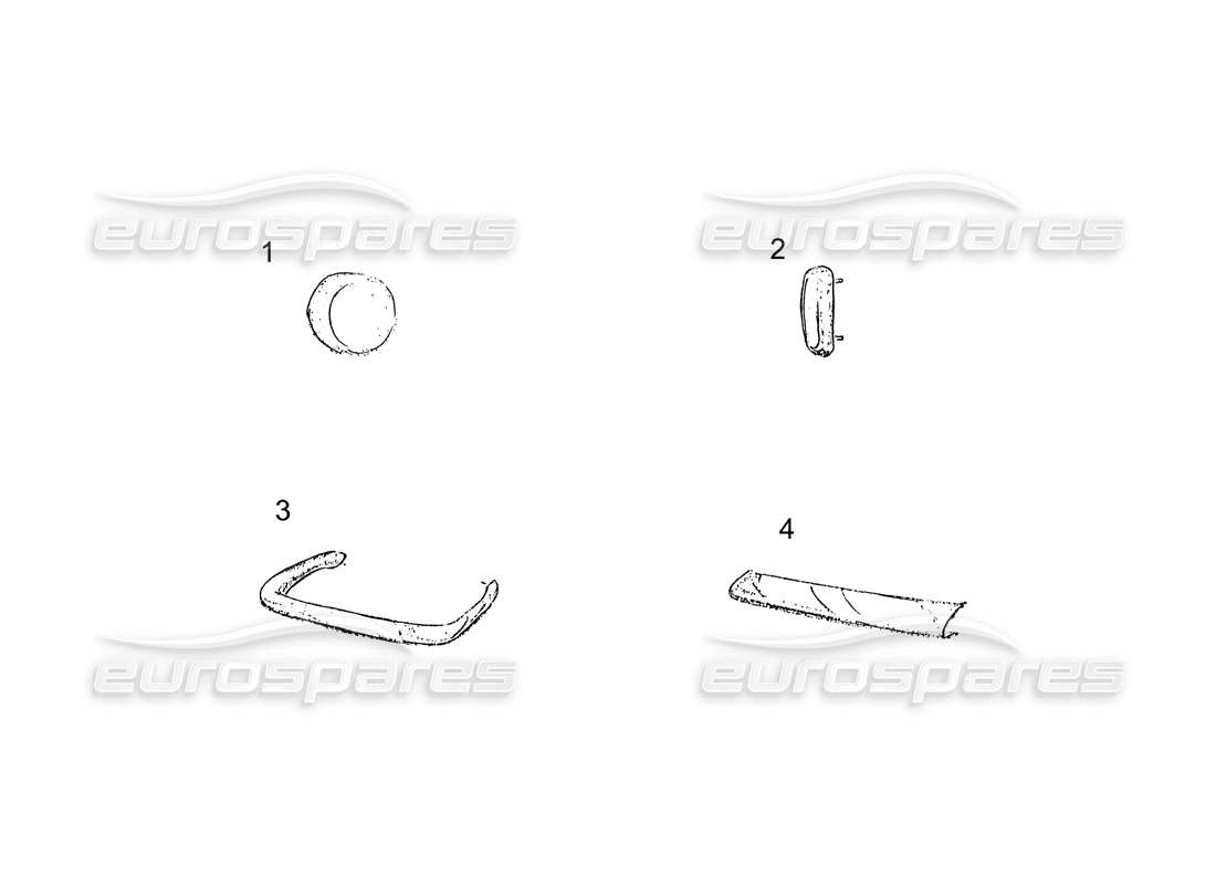 Ferrari 250 GT (Trabajo de entrenamiento) PARACHOQUES TRASERO Diagrama de piezas