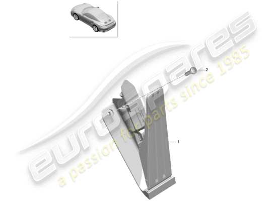 a part diagram from the Porsche 991 Turbo (2015) parts catalogue