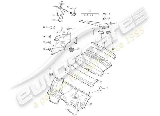 a part diagram from the Porsche 997 parts catalogue