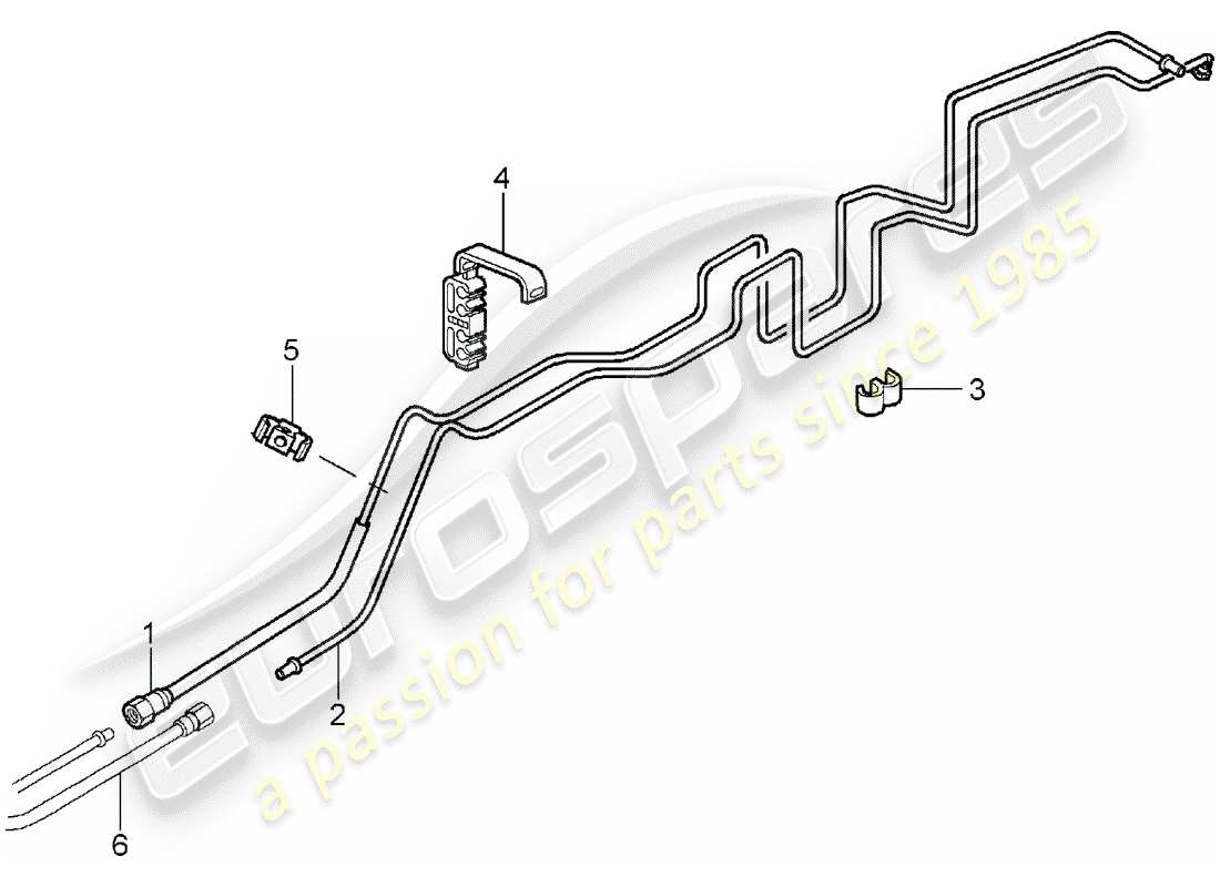 Porsche 997 (2008) Fuel System Diagrama de piezas