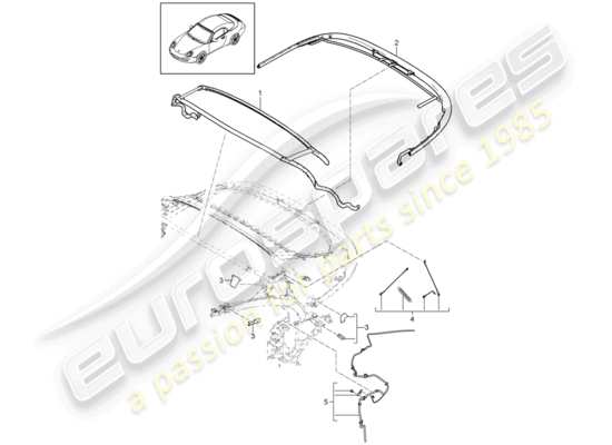 a part diagram from the Porsche 997 Gen. 2 (2012) parts catalogue
