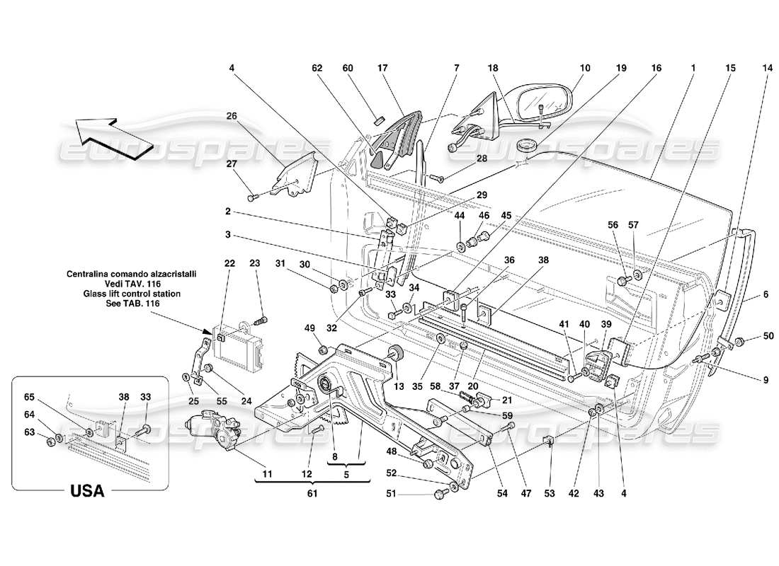 Part diagram containing part number 64222200