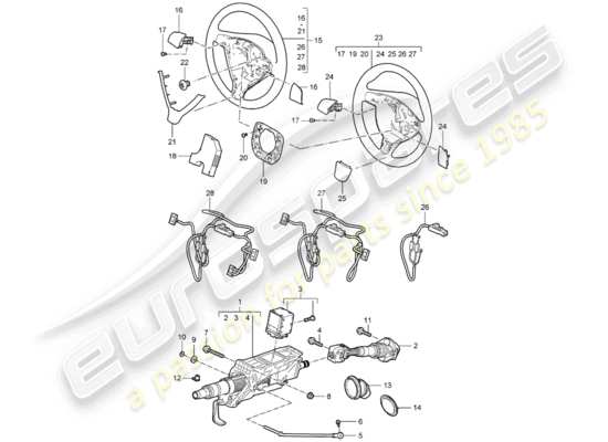 a part diagram from the Porsche Boxster 987 (2006) parts catalogue