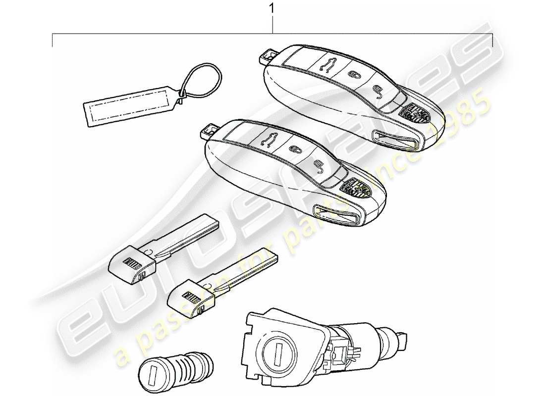 Porsche Cayenne E2 (2015) kits de reparación Diagrama de piezas