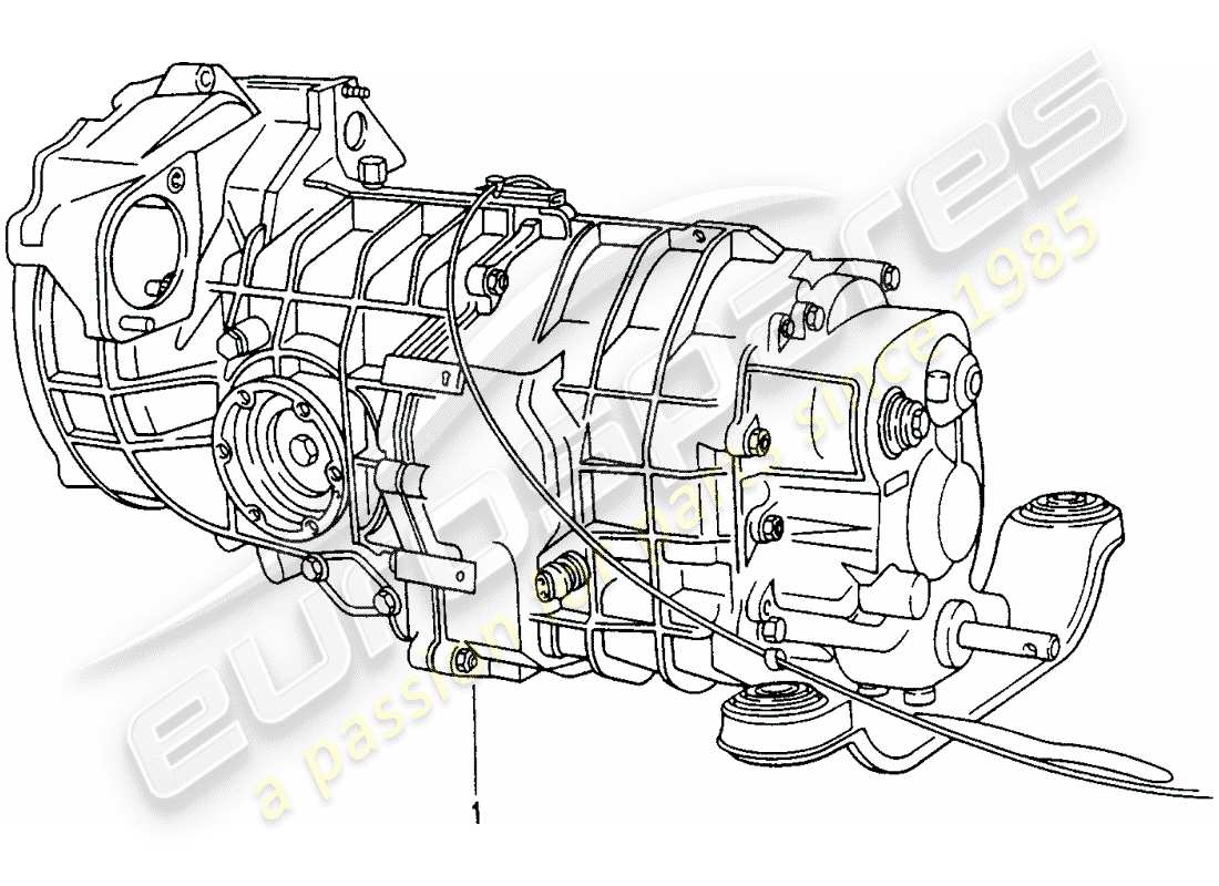 Porsche Replacement catalogue (1970) Manual Gearbox Diagrama de piezas