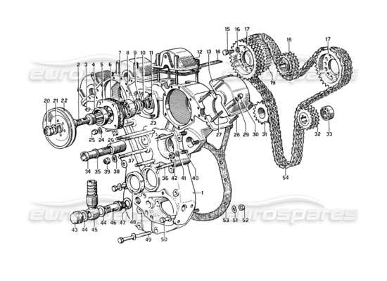 a part diagram from the Ferrari 275 parts catalogue