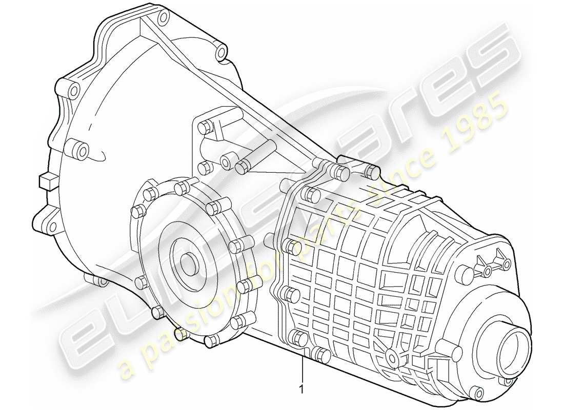 Porsche Replacement catalogue (1980) Manual Gearbox Diagrama de piezas