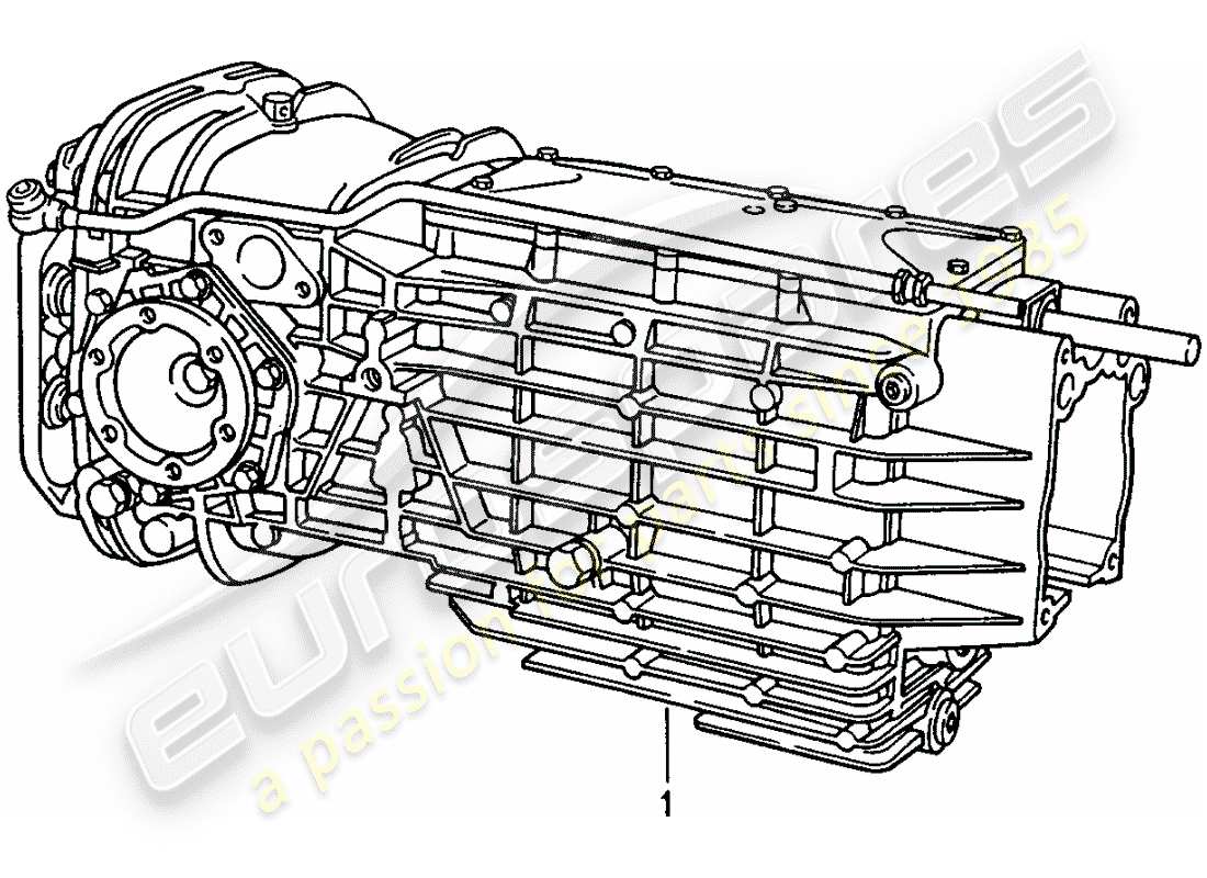 Porsche Replacement catalogue (1980) Manual Gearbox Diagrama de piezas