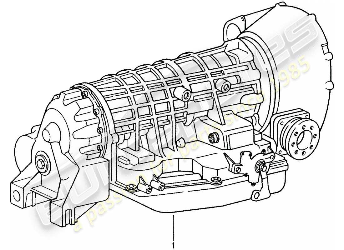 Porsche Replacement catalogue (1980) transmisión de repuesto Diagrama de piezas