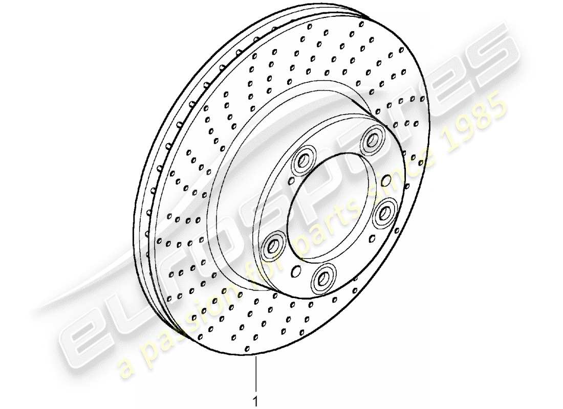 Porsche Replacement catalogue (1980) BRAKE DISC Diagrama de piezas