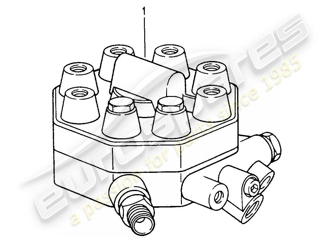 Porsche Replacement catalogue (1998) distribuidor de combustible Diagrama de piezas