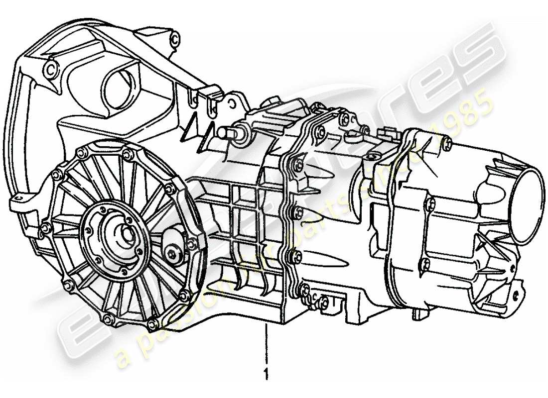 Porsche Replacement catalogue (1998) Manual Gearbox Diagrama de piezas