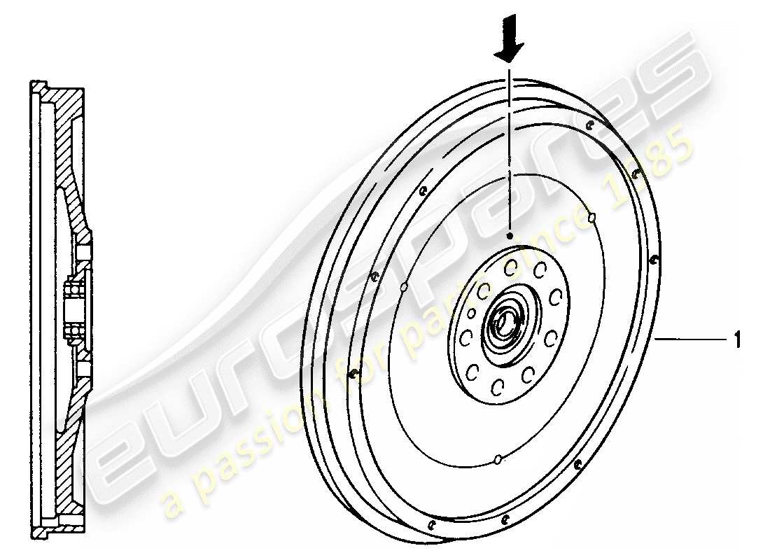 Porsche Replacement catalogue (2007) FLYWHEEL Diagrama de piezas