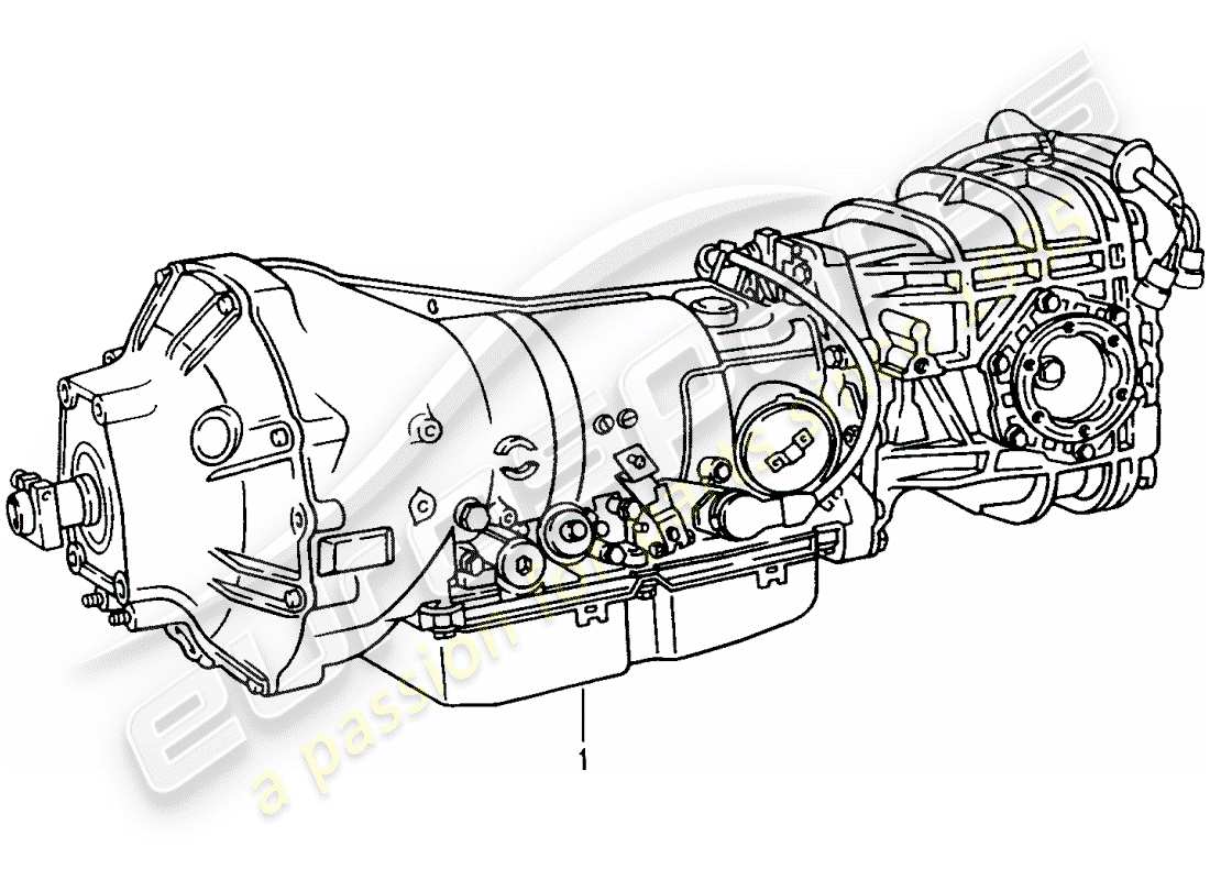 Porsche Replacement catalogue (2007) Transmisión automática Diagrama de piezas