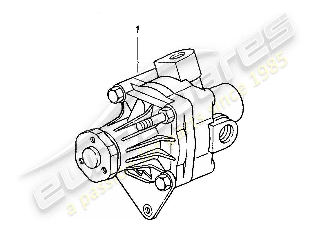 Porsche Replacement catalogue (2009) Bomba de dirección asistida Diagrama de piezas