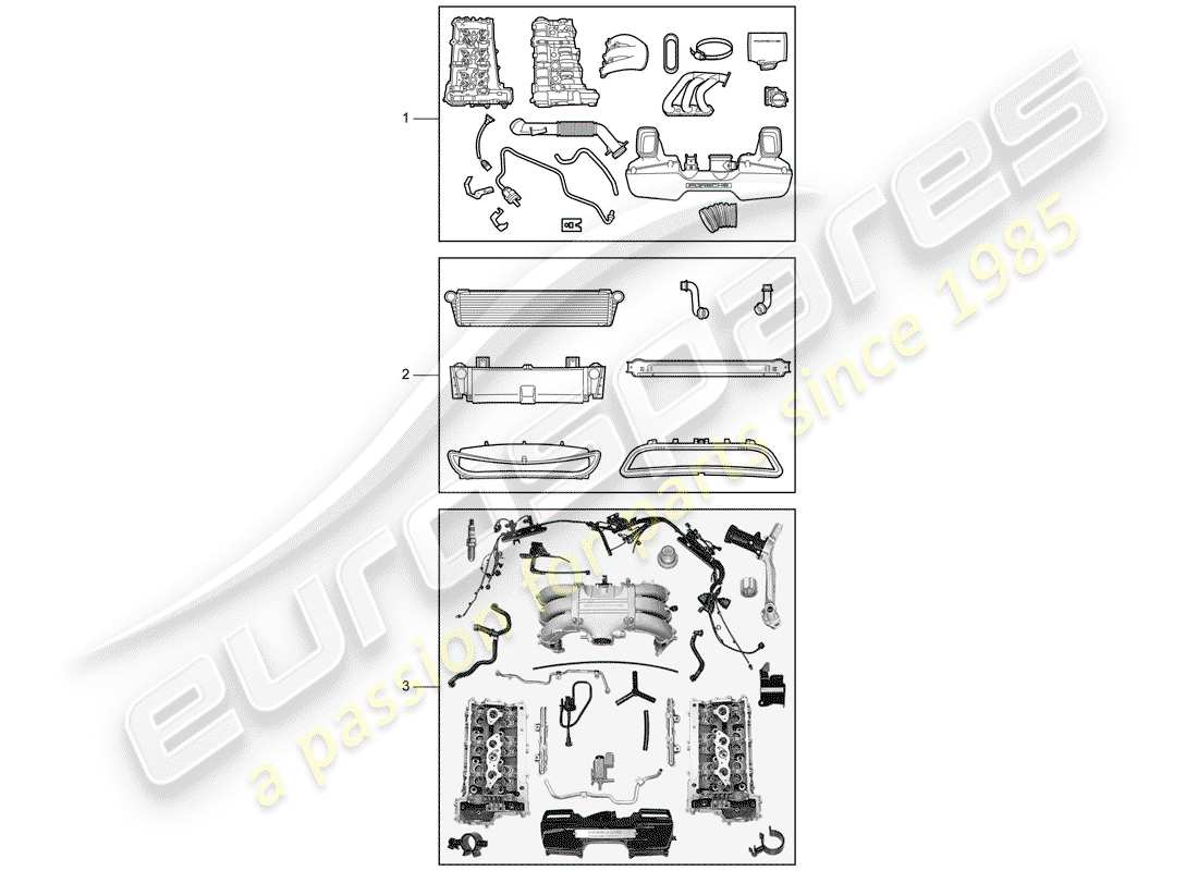Porsche Tequipment catalogue (1996) MOTOR Diagrama de piezas