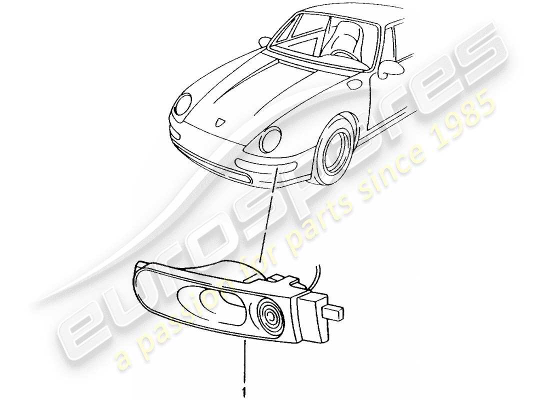 Porsche Tequipment catalogue (1996) sistema de aire de refrigeración Diagrama de piezas