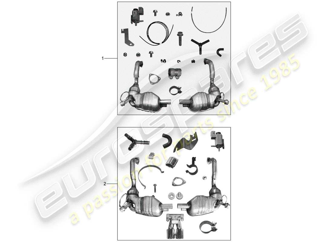 Porsche Tequipment catalogue (2003) Sistema de escape Diagrama de piezas