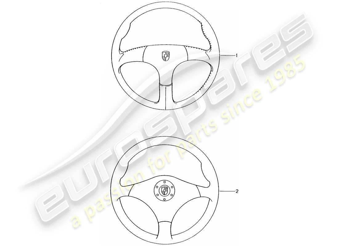 Porsche Tequipment catalogue (2003) volante deportivo Diagrama de piezas