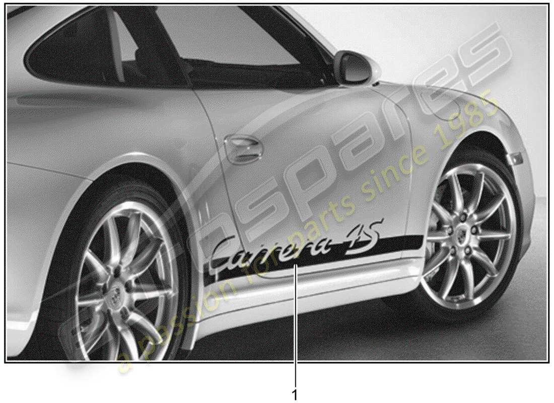 Porsche Tequipment catalogue (2003) recortar papel de aluminio Diagrama de piezas