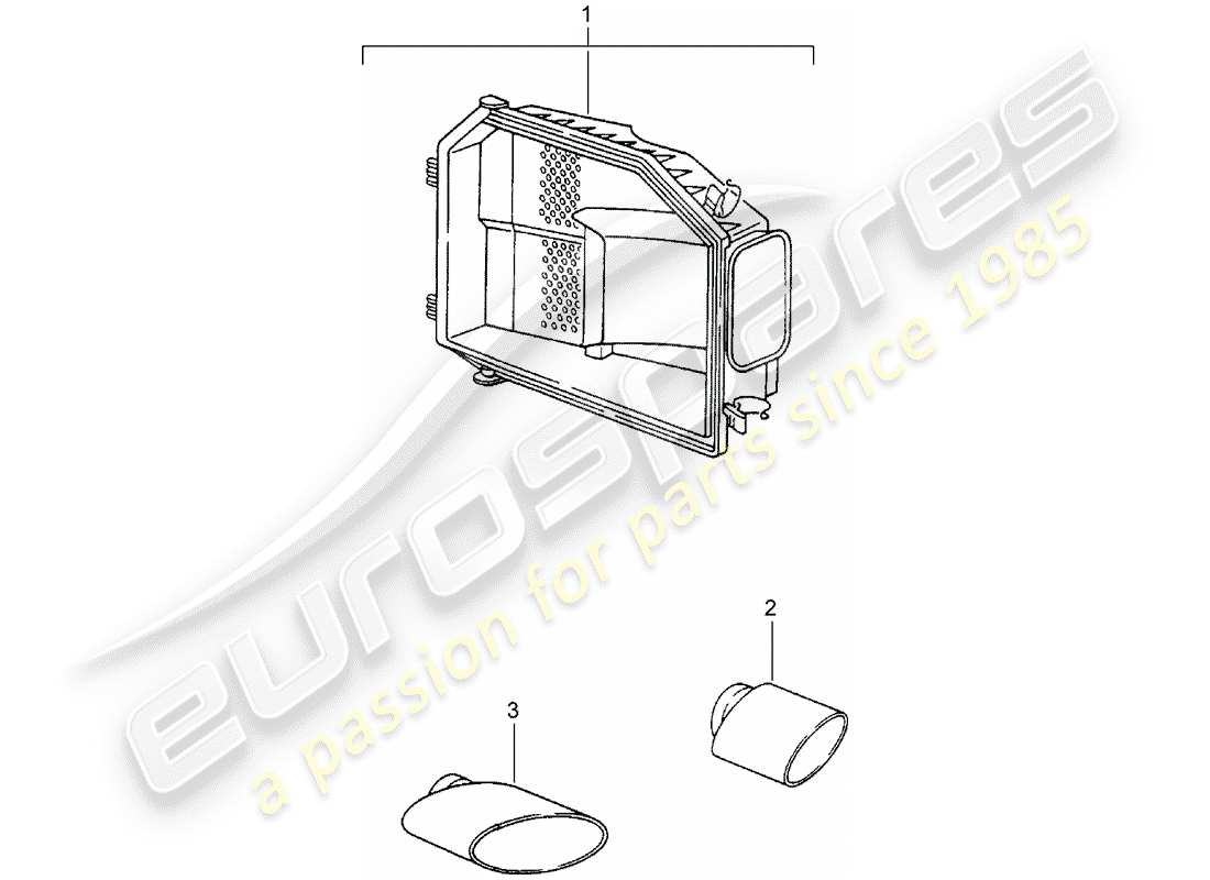 Porsche Tequipment catalogue (2007) paquete de sonido exh.óptico Diagrama de piezas